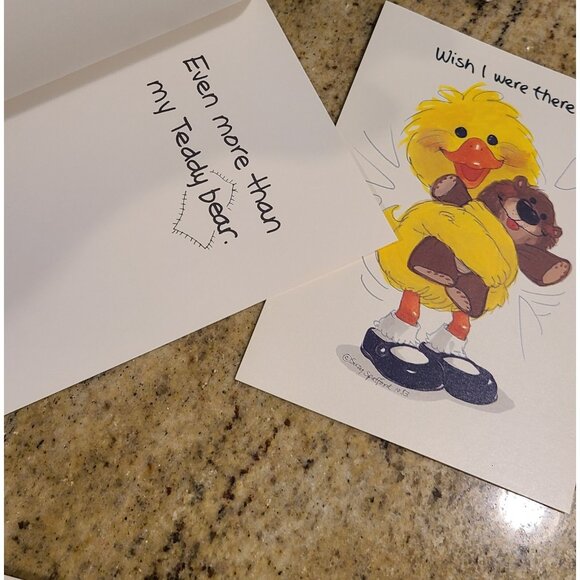 Vtg Lot 10 Suzy Zoo Greeting Birthday Cards New Old Stock Colorful Envelopes 80s - Picture 7 of 12